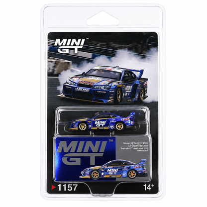 MINI GT 1:64 (Blister Pack) Nissan Silvia (S15) #555 LB-Super Silhouette Team MINI GT Liberty Walk 2025 Formula Drift Die-Cast Model Car