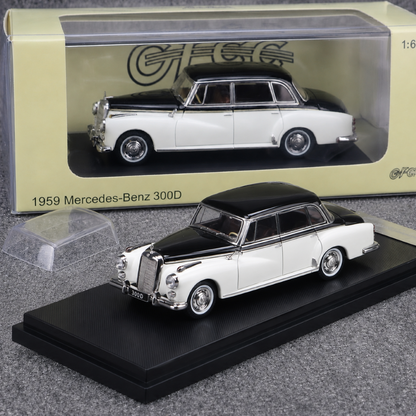 GFCC 1:64 1959 Mercedes-Benz 300D Die-Cast Model Car | Classic Luxury Sedan Collectible Scale Model