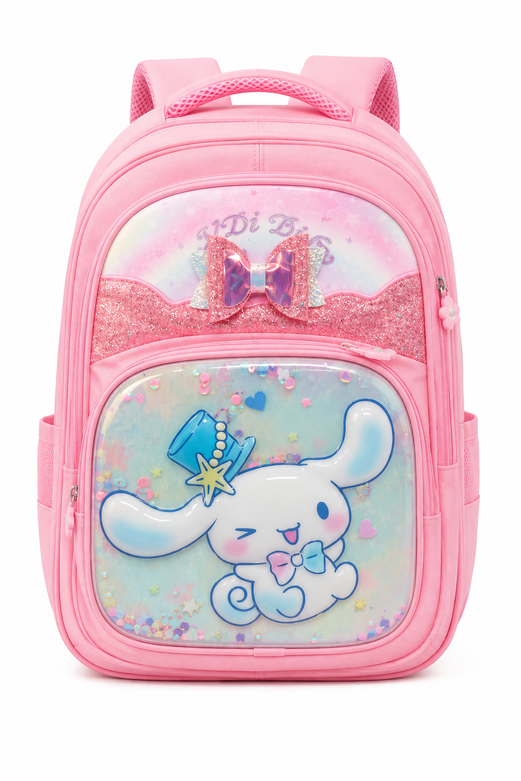 Stylish School Backpack for Girls – Cartoon Print Water-Resistant School Bag for Kids 8–12 Years (41 x 32 x 15 cm)