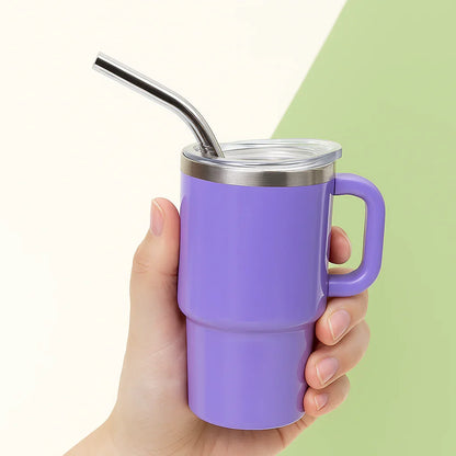 The Quencher H1.0 FlowState™ Miniature Tumbler | 90ml (3oz) Double Wall Stainless Steel With Handle & Straw