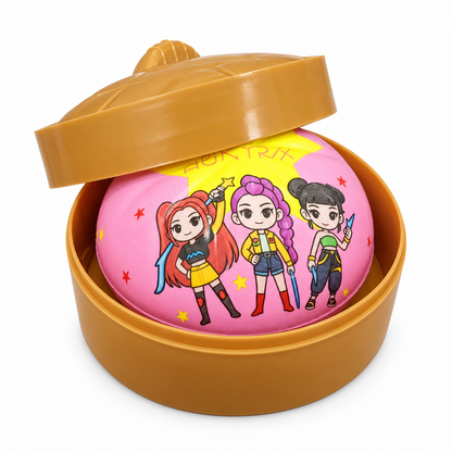 K-Pop Girls Rainbow Mystery Squishy Dumpling Toy for Kids – Surprise Colour Sensory Fidget & Stress-Relief Toy, Ages 3+ (Random 1 Piece)