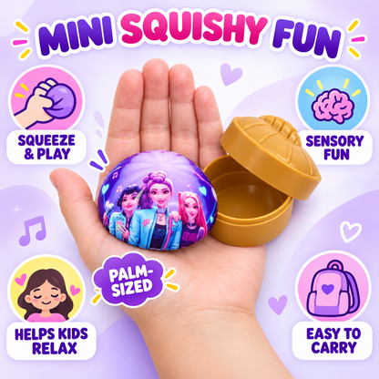 K-Pop Girls Rainbow Mystery Squishy Dumpling Toy for Kids – Surprise Colour Sensory Fidget & Stress-Relief Toy, Ages 3+ (Random 1 Piece)
