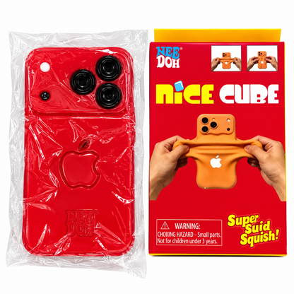 NeeDoh Nice Cube iPhone Style Super Squishy Sensory Fidget Toy – Soft Stretchy Squeeze Stress Relief Phone Toy for Kids, Assorted Colour, Random 1 Pc, Ages 3+