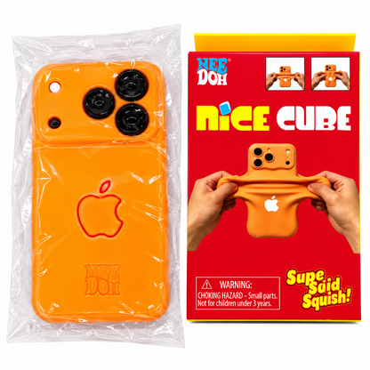 NeeDoh Nice Cube iPhone Style Super Squishy Sensory Fidget Toy – Soft Stretchy Squeeze Stress Relief Phone Toy for Kids, Assorted Colour, Random 1 Pc, Ages 3+