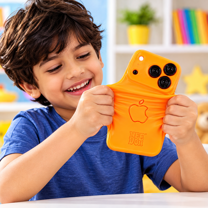 NeeDoh Nice Cube iPhone Style Super Squishy Sensory Fidget Toy – Soft Stretchy Squeeze Stress Relief Phone Toy for Kids, Assorted Colour, Random 1 Pc, Ages 3+