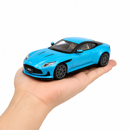 ATS Models 1:64 Aston Martin DB12 Pearl Blue Die-Cast Model Car | Official Licensed Luxury Sports Car Replica | Detailed Collectible Miniature Vehicle for Car Enthusiasts & Collectors