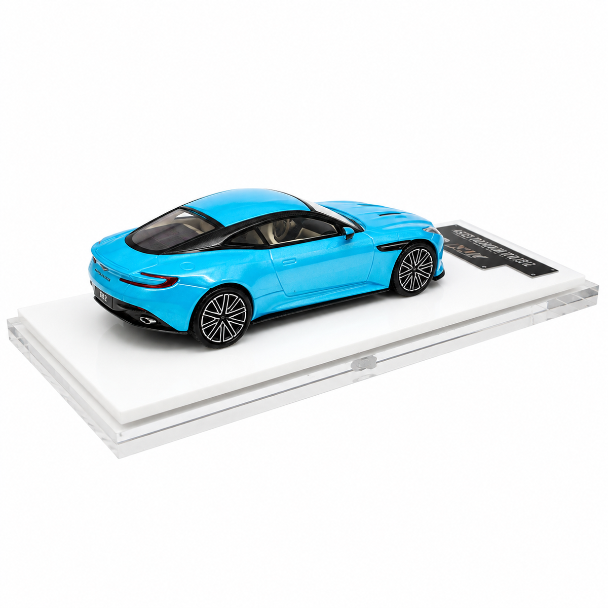ATS Models 1:64 Aston Martin DB12 Pearl Blue Die-Cast Model Car | Official Licensed Luxury Sports Car Replica | Detailed Collectible Miniature Vehicle for Car Enthusiasts & Collectors