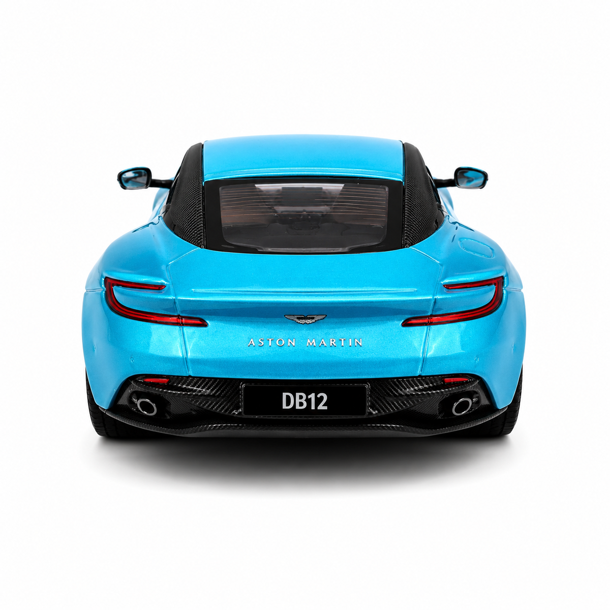 ATS Models 1:64 Aston Martin DB12 Pearl Blue Die-Cast Model Car | Official Licensed Luxury Sports Car Replica | Detailed Collectible Miniature Vehicle for Car Enthusiasts & Collectors
