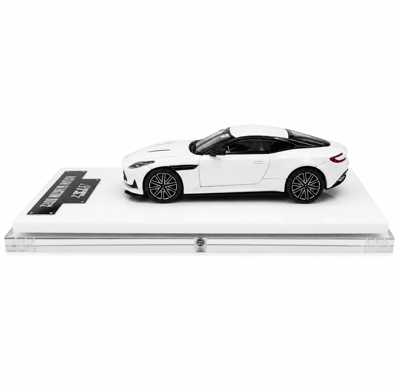 ATS Models 1:64 Aston Martin DB12 Pearl White Die-Cast Model Car | Official Licensed Luxury Sports Car Replica | Premium Detailed Collectible Miniature Vehicle for Car Enthusiasts & Collectors