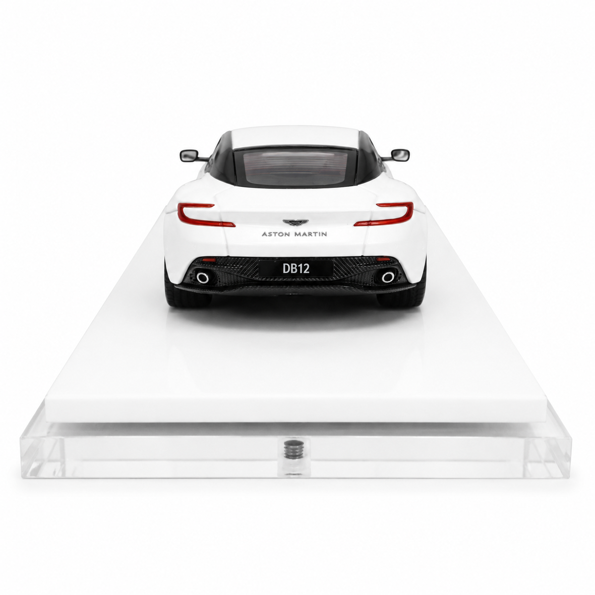 ATS Models 1:64 Aston Martin DB12 Pearl White Die-Cast Model Car | Official Licensed Luxury Sports Car Replica | Premium Detailed Collectible Miniature Vehicle for Car Enthusiasts & Collectors
