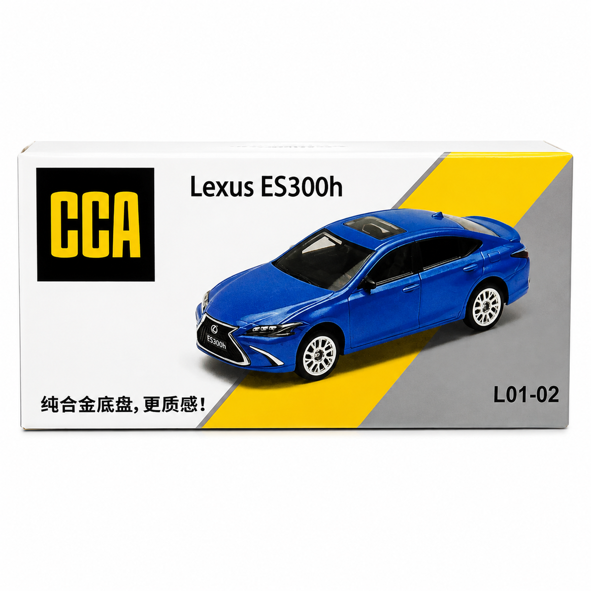CCA 1:64 Lexus ES300h L01-02 Blue Die-Cast Model Car | Premium Luxury Hybrid Sedan Miniature Replica with Detailed Interior & Realistic Exterior | Collectible Scale Car for Lexus Fans, Car Enthusiasts & Collectors