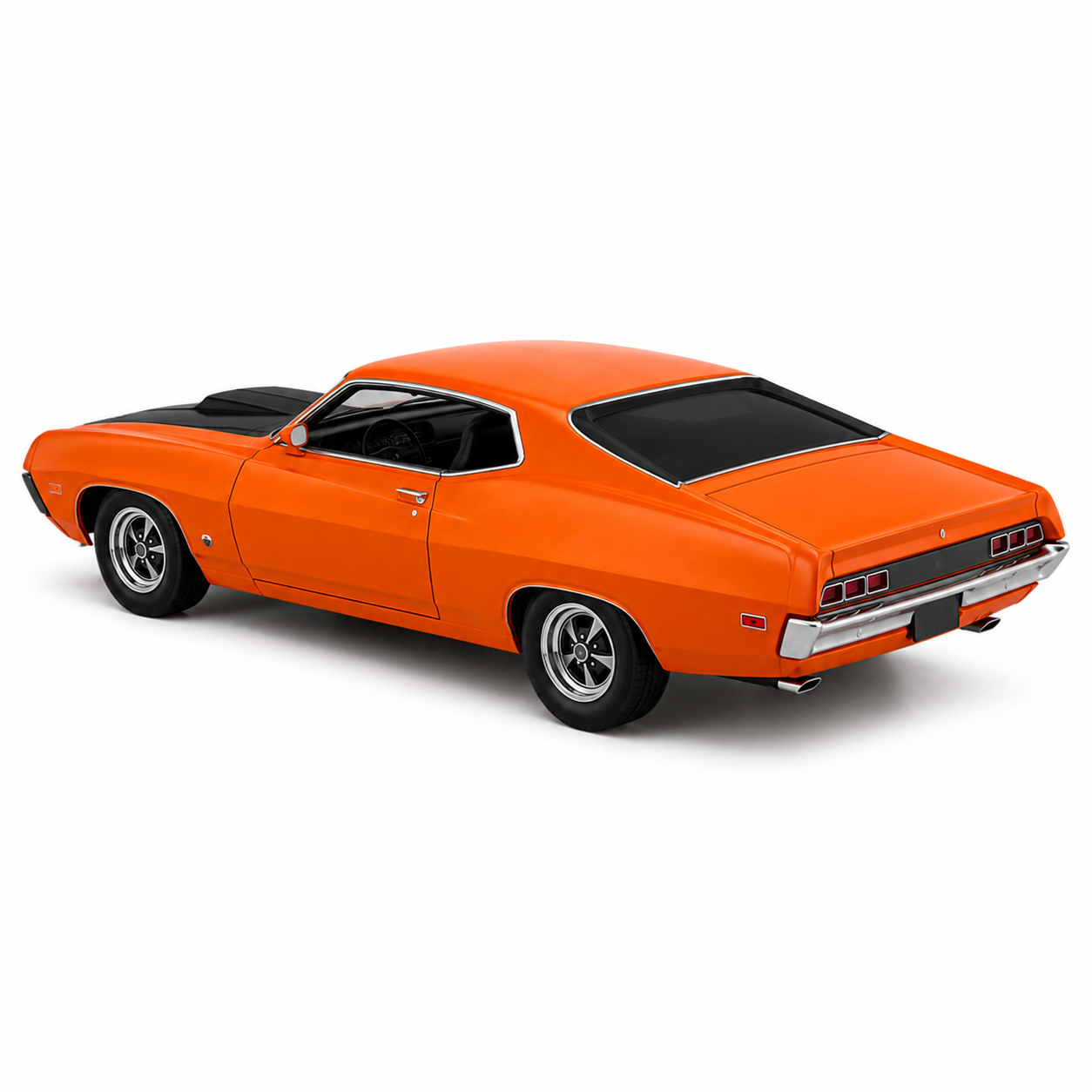 CCA 1:69 Ford Torino Cobra (1970) L05-02 Orange Die-Cast Model Car