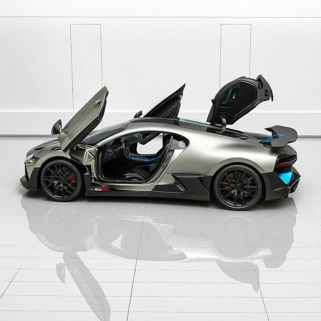 JOY JUNCTION 1:32 Bugatti Divo – Die-Cast Model Car -Grey (JJ248) - Jaiman Toys