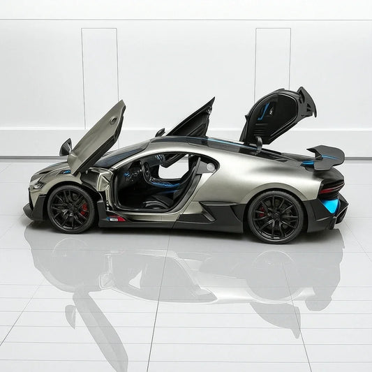 JOY JUNCTION 1:32 Bugatti Divo – Die-Cast Model Car -Grey (JJ248) - Jaiman Toys