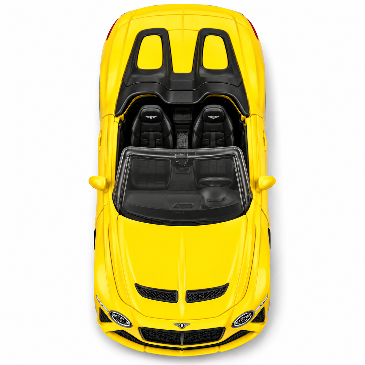CCA 1:64 Bentley Bacalar S27-02 Die-Cast Model Car | Yellow Luxury Convertible with Detailed Interior, Realistic Body & Alloy-Style Wheels | Premium Collectible Miniature Car for Bentley & Die-Cast Collectors