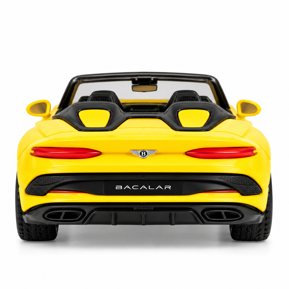 CCA 1:64 Bentley Bacalar S27-02 Die-Cast Model Car | Yellow Luxury Convertible with Detailed Interior, Realistic Body & Alloy-Style Wheels | Premium Collectible Miniature Car for Bentley & Die-Cast Collectors