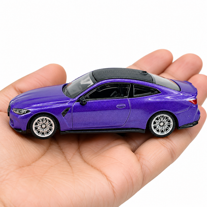CCA 1:64 BMW M4 S07-01 Purple Die-Cast Model Car | Premium Sports Coupe Miniature Collectible