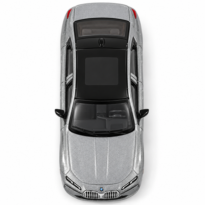 CCA BMW i7 L02-01 1:72 Scale Die-Cast Collectible | Metallic Silver Luxury EV Sedan with Black Roof, Detailed Cabin, Multi-Spoke Wheels & Alloy Chassis | Premium Miniature BMW Display Car