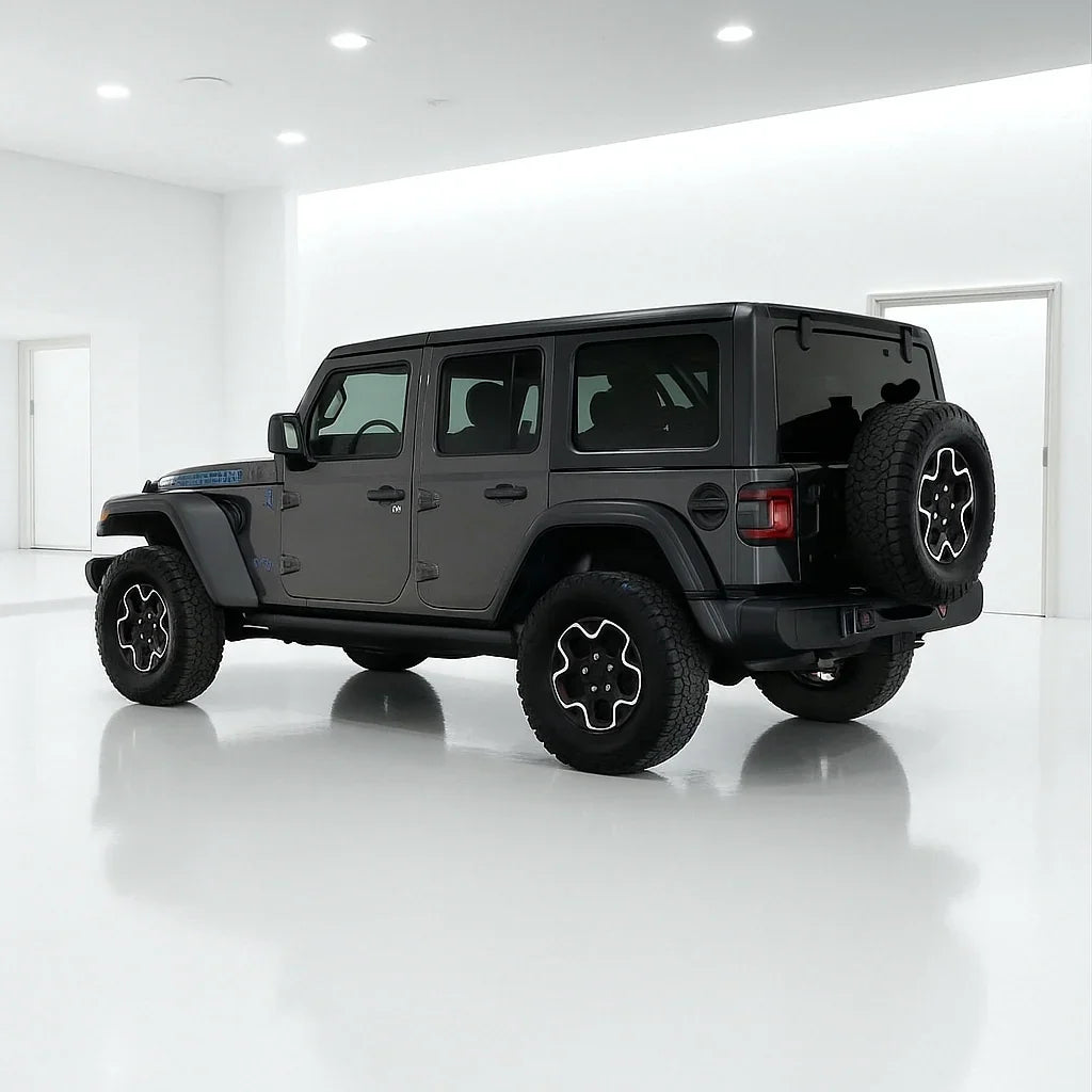Rastar 1:24 Jeep Wrangler Rubicon 4xe Die-Cast Model – Black | Openable Doors (64610) - Jaiman Toys