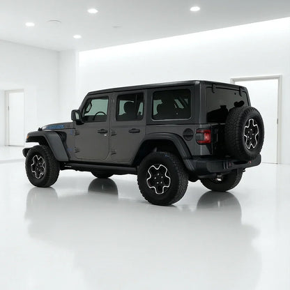Rastar 1:24 Jeep Wrangler Rubicon 4xe Die-Cast Model – Black | Openable Doors (64610) - Jaiman Toys