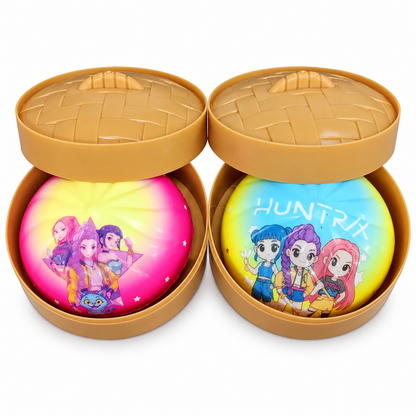 K-Pop Girls Rainbow Mystery Squishy Dumpling Toy for Kids – Surprise Colour Sensory Fidget & Stress-Relief Toy, Ages 3+ (Random 1 Piece)
