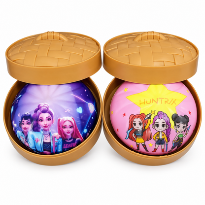 K-Pop Girls Rainbow Mystery Squishy Dumpling Toy for Kids – Surprise Colour Sensory Fidget & Stress-Relief Toy, Ages 3+ (Random 1 Piece)