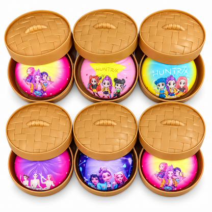 K-Pop Girls Rainbow Mystery Squishy Dumpling Toy for Kids – Surprise Colour Sensory Fidget & Stress-Relief Toy, Ages 3+ (Random 1 Piece)