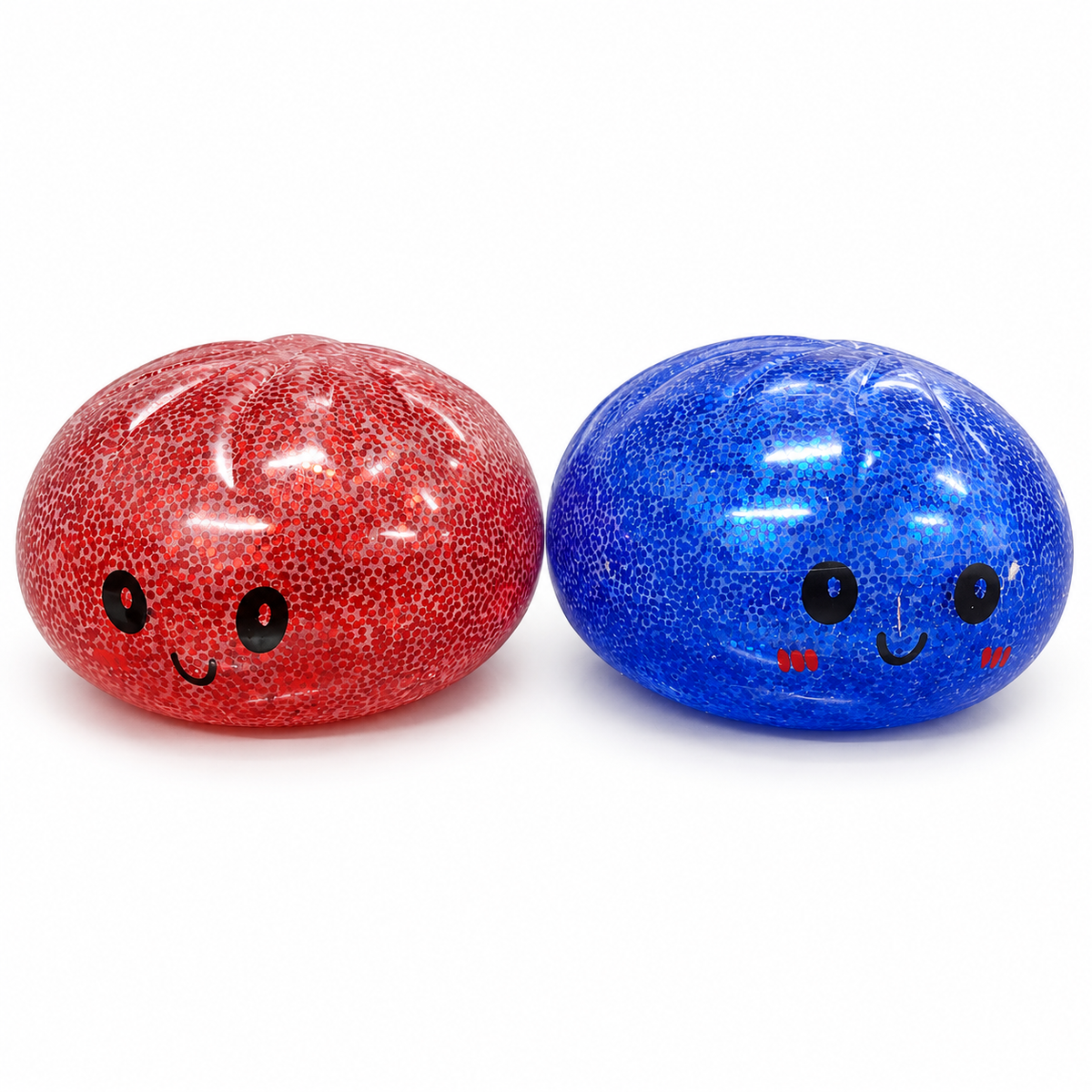 Rainbow Mystery Glitter Squishy Bun Random 1 Pc – Soft Squeeze Dumpling Fidget Toy with Sparkling Glitter Finish for Kids, Stress Relief & Return Gifts