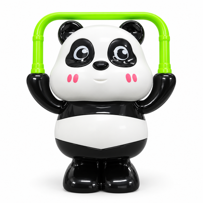 Mini Panda Roller Toy for Kids, Cute Wind-Up Rolling Panda Toy with Moving Action, Battery-Free Mechanical Animal Toy, Black & White Panda, Pack of 1