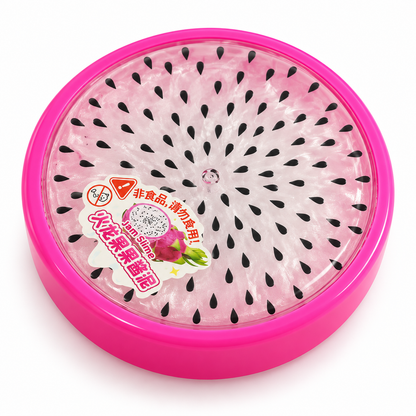 Dragon Fruit Jam Slime in Fruit-Themed Container – Pearlescent White Stretchy Sensory Toy, 1 Piece