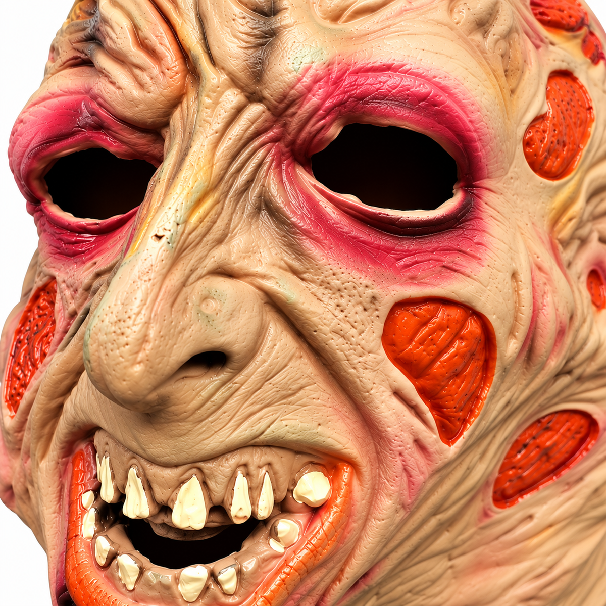 Halloween Scary Zombie Monster Mask – Realistic Wrinkled Horror Face Mask for Adults