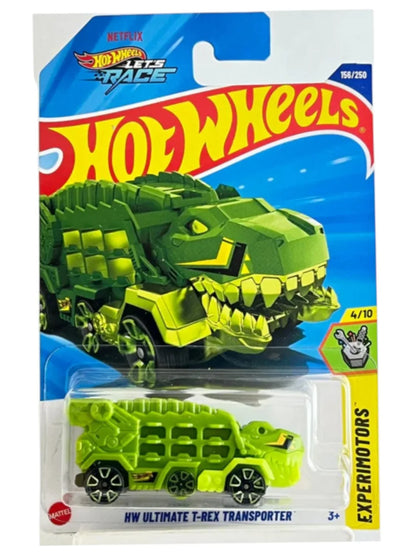 HOT WHEELS HYY90 ULTIMATE T-REX TRANSPORTER GREEN 156/250 LETS RACE SHOW - Jaiman Toys