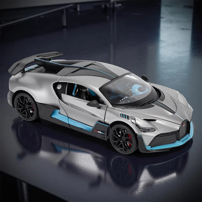 JOY JUNCTION 1:18 Bugatti Divo – Die-Cast Model Car -Grey (JJ250) - Jaiman Toys