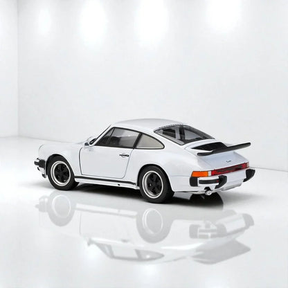 Welly 1:24 PORSCHE 911 TURBO DIECAST CAR MODEL -WHITE WITH OPENABLE DOOR (24043) - Jaiman Toys