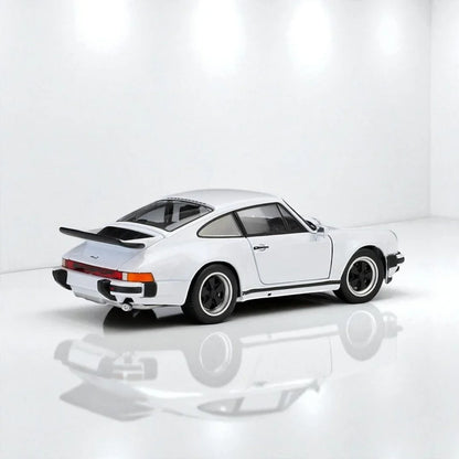 Welly 1:24 PORSCHE 911 TURBO DIECAST CAR MODEL -WHITE WITH OPENABLE DOOR (24043) - Jaiman Toys
