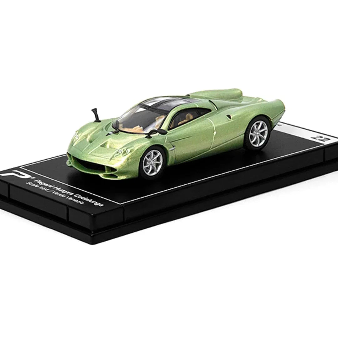 PosterCars 1:64 Pagani Huayra Codalunga – Verde Venezia | Hypercar League Collection No.22 Diecast Model - Jaiman Toys