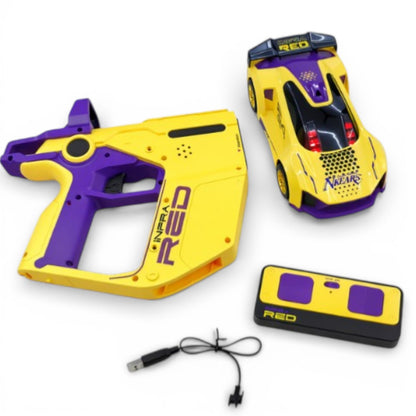 3-in-1 Racing RC Car with Controller Gun | 2.4GHz Remote Control Car with Lights & Music for Kids 6+