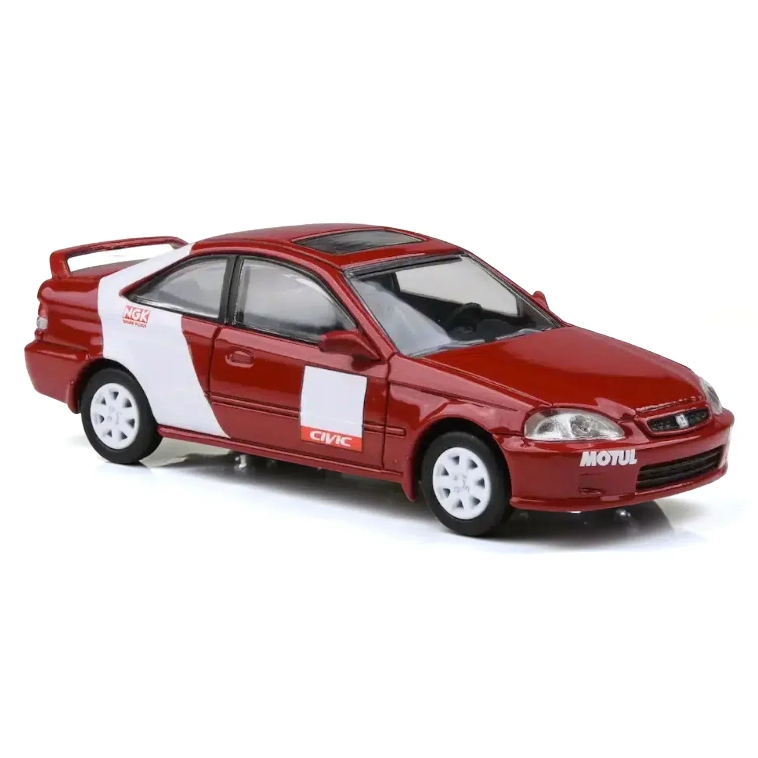 PARA64 1:64 1999 Honda Civic Si EM1 – Kanjo Livery Red with White
