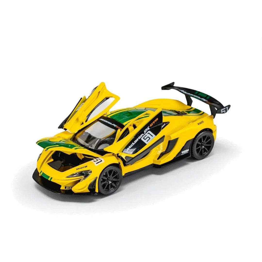 Joy Junction 1:24 McLaren P1 GTR Diecast Model Car – Yellow (JJ252) - Jaiman Toys