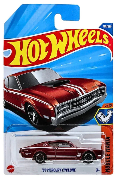 Hot Wheels  Ford Gt40 Mk.IV Then and Now +Let's Race The Vanster-HYY87+HYY61 Muscle Mania '69 Mercury Cyclone+Twin Mill-HYW12+Disposal Dump Truck Drifter