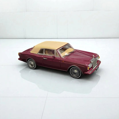 GFCC 1:64 Scale 1993 Rolls-Royce Corniche IV Dark Red With Tan Roof Diecast Car Model - Jaiman Toys