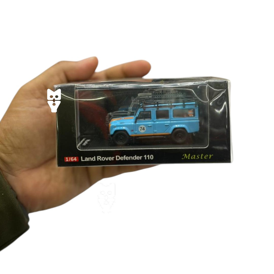 MASTER 1:64 Land Rover Defender 110 – Gulf Livery Diecast Model Car