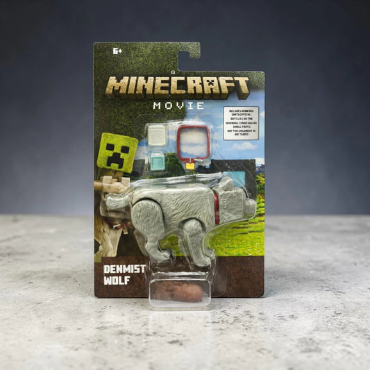 Minecraft Movie Denmist Wolf Action Figure with Accessories | Minecraft Collectible Toy | Ages 6+