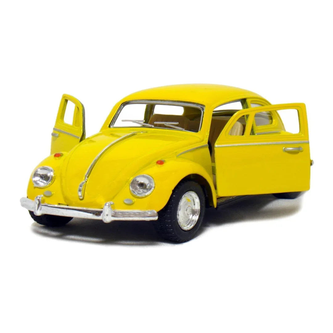 KiNSMART KT5750W 1967 Volkswagen Classical Beetle – 1:32 Scale Die-Cast Model Toy Car - Yellow - Jaiman Toys