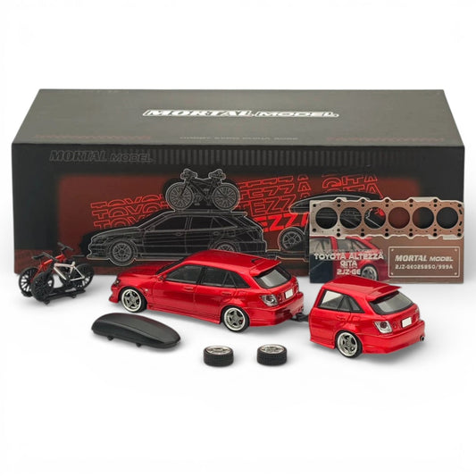 Mortal Model 1:64 Toyota Altezza Gita Diecast Car | Detailed Wagon Model with Accessories & Opening Parts