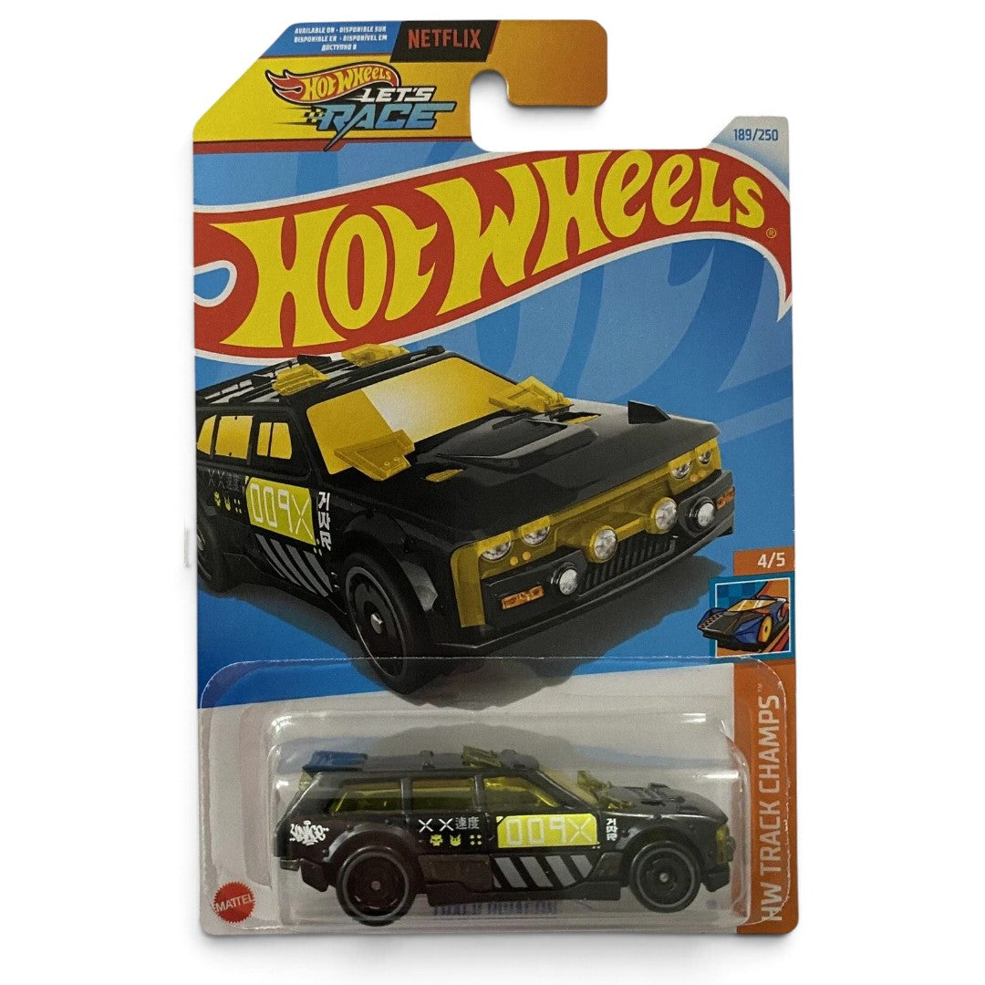 Hot Wheels 1:64 Scale 5-Car Die-Cast Set | 2024 Cadillac Project GTP Hypercar, Track Dwagon, Speed Dozer, Bounce’s Bass & Bumblebee