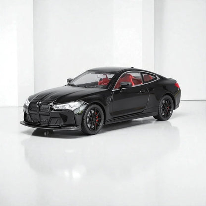 Joy Junction 1:24 BMW M4 Die-Cast Car Model – Black Finish | Openable Doors, Pull-Back Action, Lights & Sound (JJ267) - Jaiman Toys