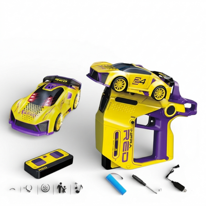 3-in-1 Racing RC Car with Controller Gun | 2.4GHz Remote Control Car with Lights & Music for Kids 6+