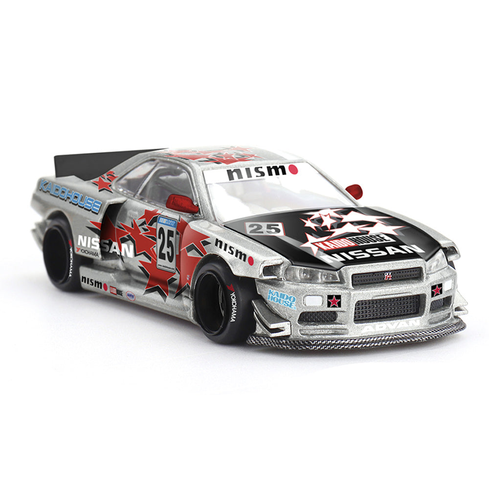 Kaido House x MINI GT 1:64 Nissan Skyline GT-R (R34) Kaido Star Racing V1 | KHMG197 | Collector Box | BGX