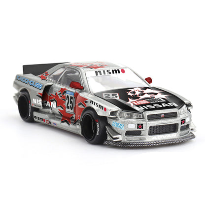 Kaido House x MINI GT 1:64 Nissan Skyline GT-R (R34) Kaido Star Racing V1 | KHMG197 | Collector Box | BGX